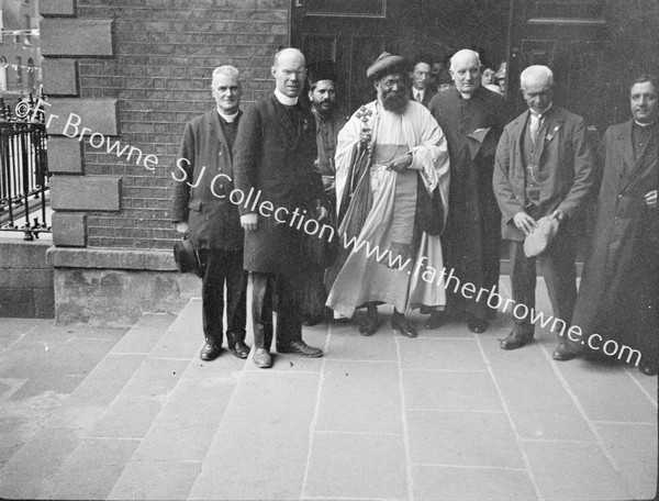 EASTERN PATRIARCH AND GROUP OF CLERICS